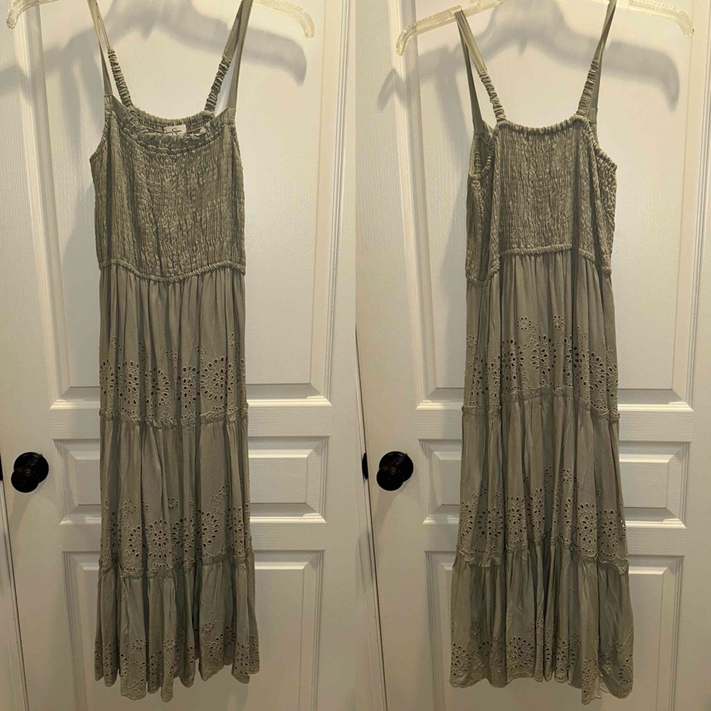 Sage Green Jessica Simpson Maxi Dress
